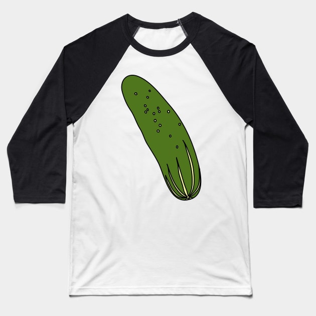 Pickles Green Cucumber Baseball T-Shirt by notsniwart